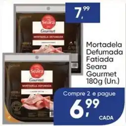 Imec Supermercados Mortadela Defumada Fatiada Seara Gourmet oferta