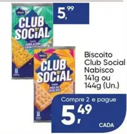 Imec Supermercados Biscoito club social nabisco oferta