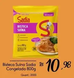 Giassi Supermercados Bisteca Suína Sadia oferta