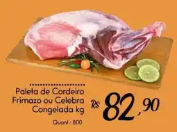 Giassi Supermercados Paleta de Cordeiro Frimazo ou Celebra Congelada oferta