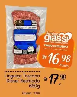 Giassi Supermercados Linguiça Toscana Disner Resfriada oferta
