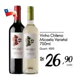 Giassi Supermercados Vinho Chileno Micaela Varietal oferta