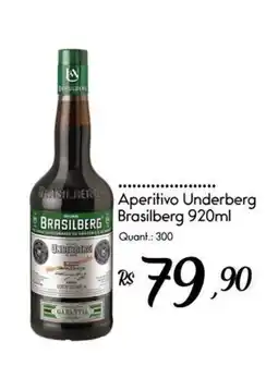 Giassi Supermercados Aperitivo Underberg Brasilberg oferta