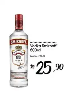 Giassi Supermercados Vodka smirnoff oferta