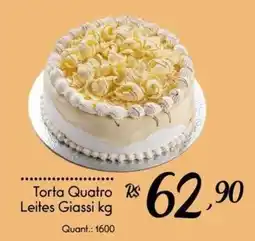 Giassi Supermercados Torta Quatro Leites Giassi kg oferta