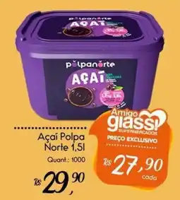 Giassi Supermercados Açaí Polpa Norte oferta