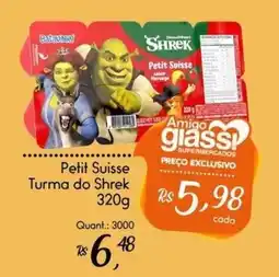 Giassi Supermercados Petit Suisse Turma do Shrek oferta