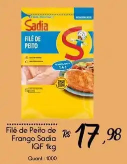Giassi Supermercados Filé de Peito de Frango Sadia oferta
