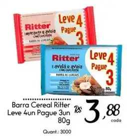 Giassi Supermercados Barra Cereal Ritter oferta