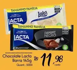 Giassi Supermercados Chocolate Lacta Barra 145g oferta
