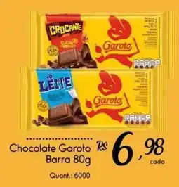 Giassi Supermercados Chocolate Garoto Barra oferta