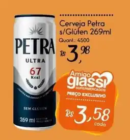 Giassi Supermercados Cerveja petra s/glúten oferta