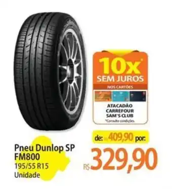Atacadão Pneu Dunlop SP FM800 oferta