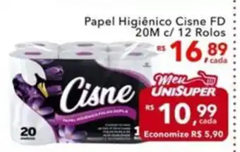 UniSuper Papel Higiênico Cisne FD oferta