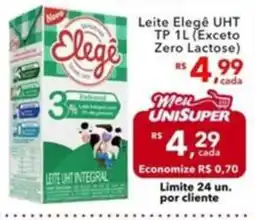 UniSuper Leite elegê uht oferta