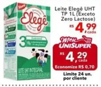 UniSuper Leite elegê uht oferta