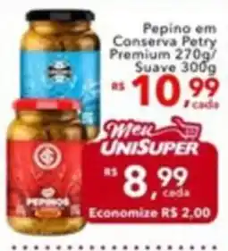UniSuper Pepino em Conserva Petry oferta