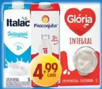 Supermercados Guanabara Leite integral oferta