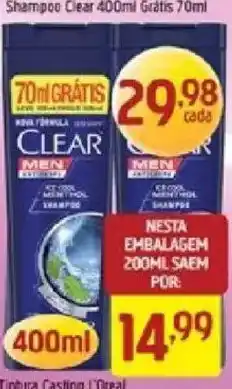 Supermercados Guanabara Shampoo clear oferta