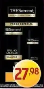 Supermercados Guanabara Tresemmé brilho laminar shampoo oferta