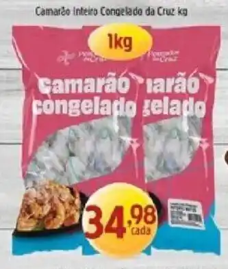 Supermercados Guanabara Camarão inteiro congelado oferta