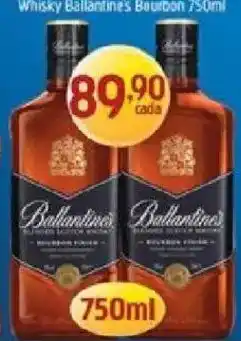 Supermercados Guanabara Whisky ballantines bourbon oferta