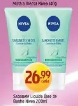 Supermercados Guanabara Sabonete Líquido Óleo de Banho Nivea oferta
