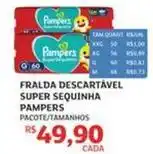 Assaí Atacadista Pampers - fralda descartável super sequinha oferta