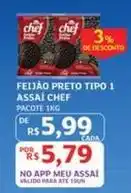Assaí Atacadista Do chef - feijão preto tipo 1 assai oferta