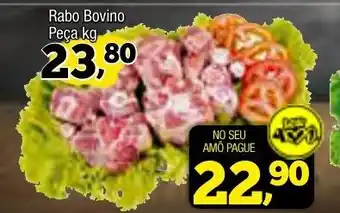 Amarelinha supermercados Rabo Bovino peca 1kg oferta