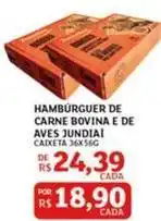 Assaí Atacadista Jundiá - hambúrguer de carne bovina e de aves oferta