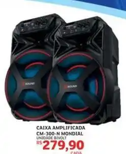 Assaí Atacadista Mondial - caixa amplificada cm-300-n oferta