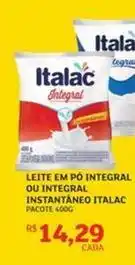 Assaí Atacadista Italac - leite em po integral ou integral instantaneo oferta