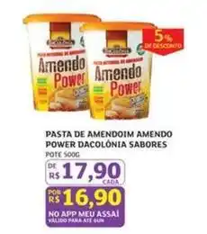 Assaí Atacadista Saborosas - pasta de amendoim amendo power dacolônia oferta
