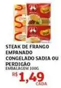 Assaí Atacadista Prezato sadia - steak de frango empanado congelado oferta