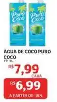 Assaí Atacadista Puro coco - água de coco puro coco oferta