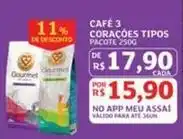 Assaí Atacadista 3 corações - café oferta
