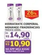 Assaí Atacadista Monange - hidratante corporal fragrancias oferta