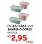 Assaí Atacadista Sanremo - potes plásticos cores oferta
