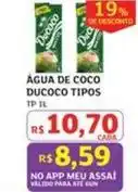 Assaí Atacadista Ducoco - água de coco oferta
