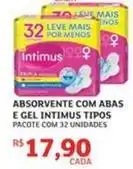 Assaí Atacadista Intimus - absorvente com abas e gel oferta
