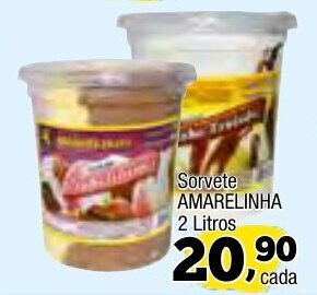 Sorvete Amarelinha 2L