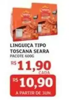 Assaí Atacadista LINGUIÇA TIPO TOSCANA SEARA oferta