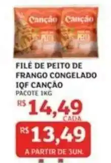 Assaí Atacadista FILÉ DE PEITO DE FRANGO CONGELADO IQF CANÇÃO oferta