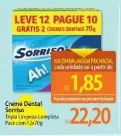 Assaí Atacadista Creme Dental Sorriso oferta