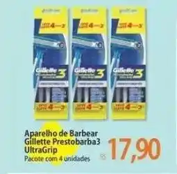 Assaí Atacadista Aparelho de Barbear Gillette Prestobarba3 UltraGrip oferta