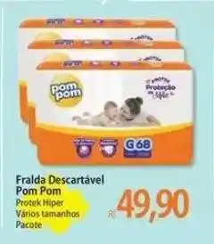 Assaí Atacadista Fralda Descartável Pom Pom oferta