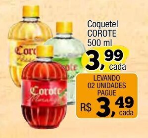 Amarelinha supermercados Coquetel Corote 500ml oferta