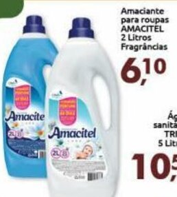 Supermercados Nori Amaciante para Roupas Amacitel 2L fragrancias oferta