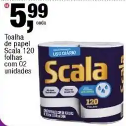 Frangolândia toalha de papel scala 120 folhas oferta